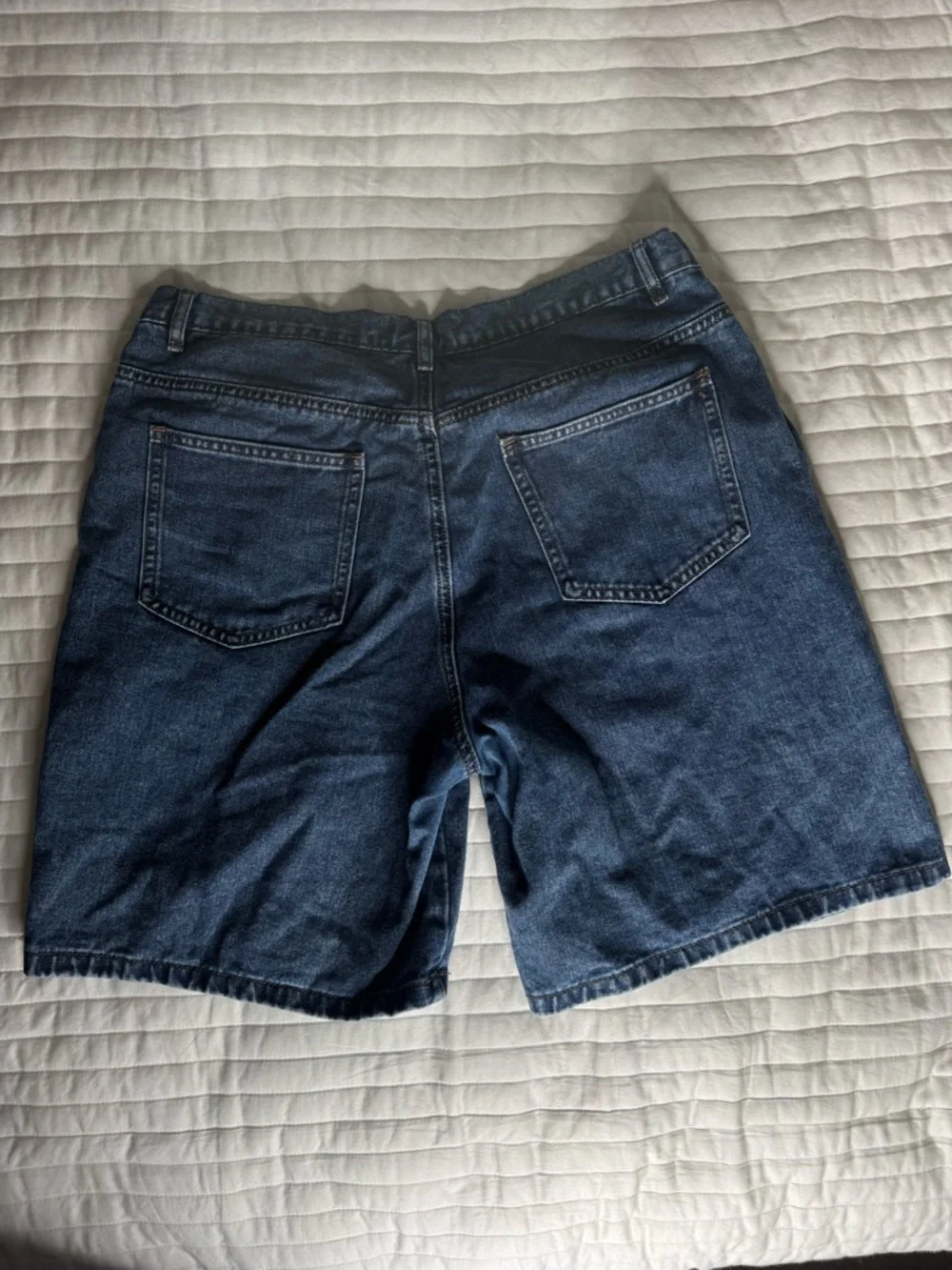 Festival Men's Dark Blue Star Patch Denim Shorts - Picture 3 of 5